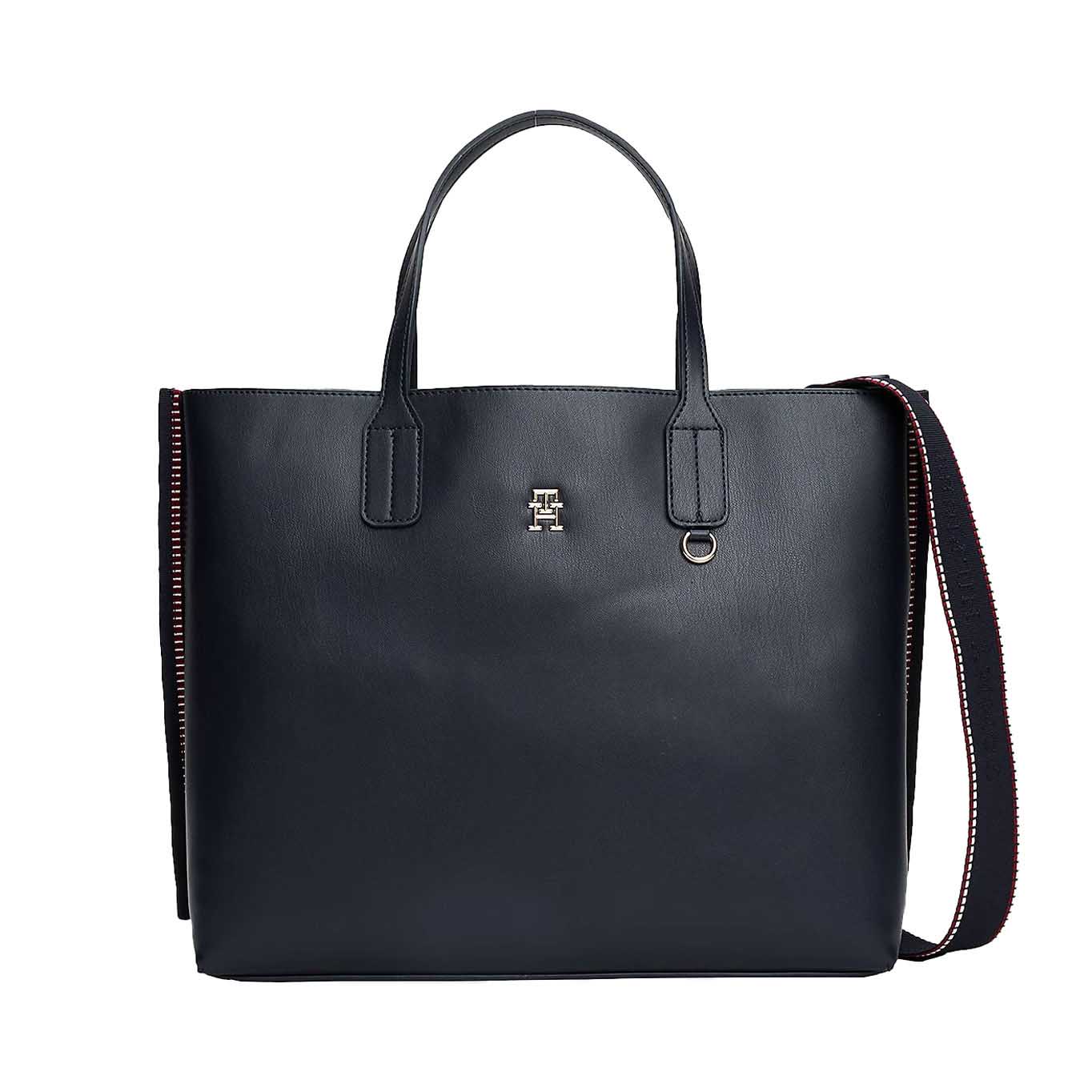 Tommy Hilfiger TH Monogram Signature Trim Satchel
